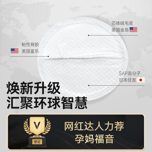 bebetour防溢乳垫一次性产后防溢乳贴盒装哺乳期超薄100片/盒 商品图2