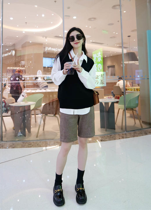 【Trubody】V领宽松针织背心 商品图6