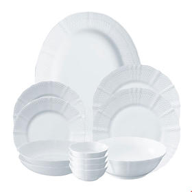 Noritake则武 cher blanc盘子ins风餐具餐盘小碟子家用浮雕平盘【不支持补差，非质量问题不退不换】S