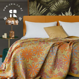 【新西兰CRIA】成人纱布多用毯纱布被 七色花款 150*200cm