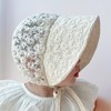 【透气蕾丝公主宫廷帽】ins婴儿帽子春秋薄款夏季女宝宝大檐防晒遮阳 商品缩略图2