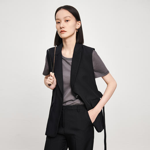 IN AND ON 2023原创设计马夹背心女士职业装西装裤 商品图12
