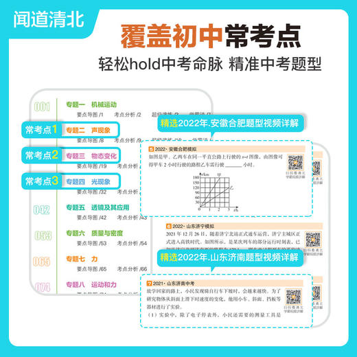 视频讲透中考物理 闻道清北 著 中学教辅文教 新华书店正版图书籍  商品图3