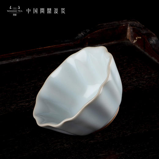 问鼎汝瓷鼎峰系列月白老款祥瑞杯 商品图2