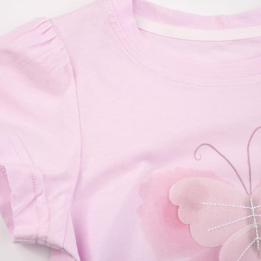 棉果果夏季新品女童女宝泡泡袖短袖T恤M222140223226 商品图3