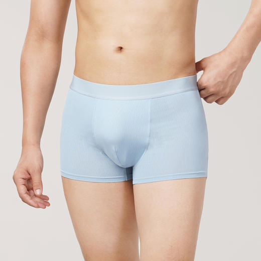 都市丽人都市锋尚简约基础冰丝平角裤男士内裤FK3CB9 商品图0