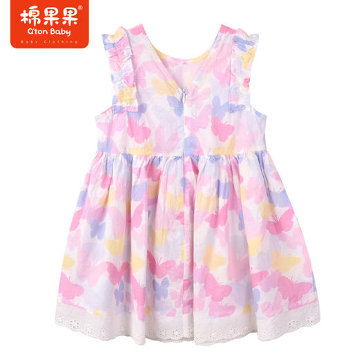 棉果果夏季新品女童女宝无袖连衣裙M222701223246 商品图4