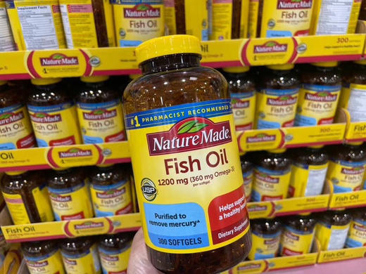 Nature Made fish oil 1200mg 300粒 商品图0