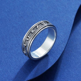 子佩集S925银【禅诵真言】戒指【CY703833】男士2111