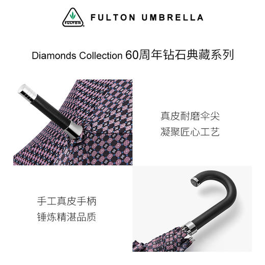 【60周年钻石纪念款】英国富尔顿FULTON手工奢品伞男女 商品图3