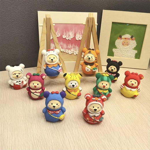 【应季好物】涂色娃娃背包熊DIY创意涂鸦白胚 商品图1