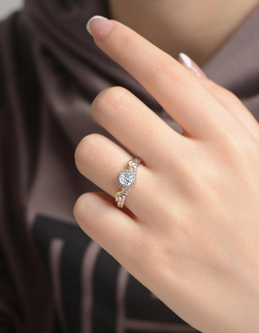 《致敬永恒》莫桑钻全系列925银戒指 商品图1