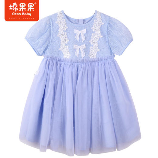 棉果果夏季新品女童女宝网纱连衣裙M222701223243 商品图6