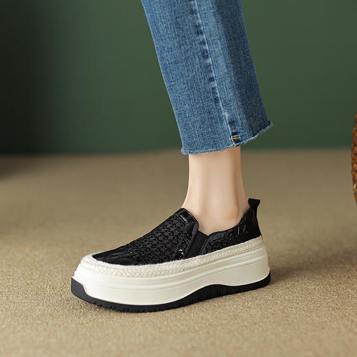 时尚减龄，厚底网纱乐福鞋TYM-1422 商品图6