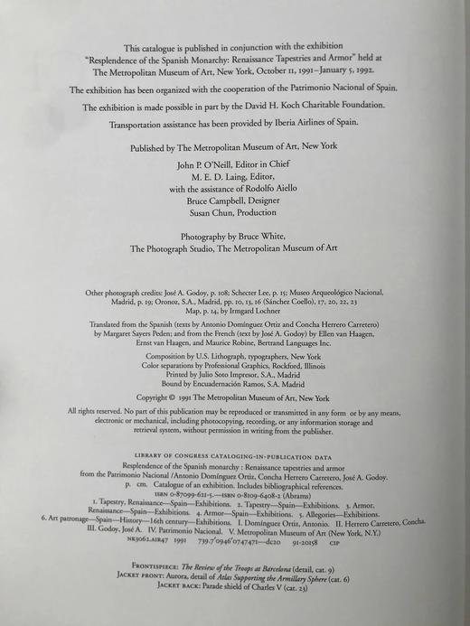 西班牙王室文艺复兴时期挂毯与盔甲图集 150余幅彩色插图 精装大16开 商品图4
