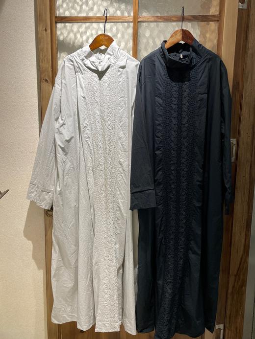 （7折）Gauze刺绣高领连衣裙 商品图6