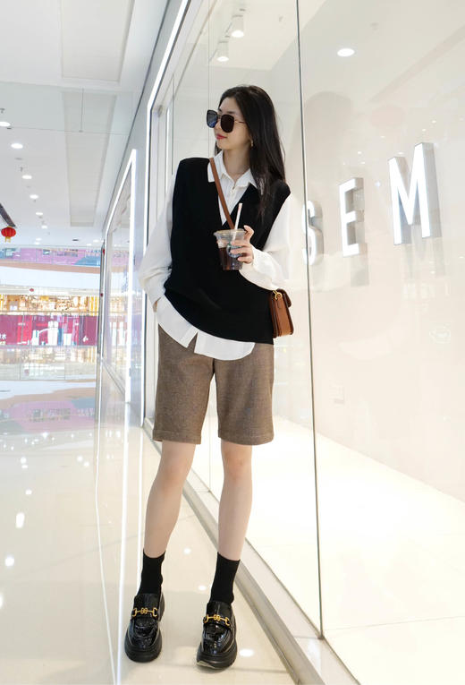 【Trubody】V领宽松针织背心 商品图8