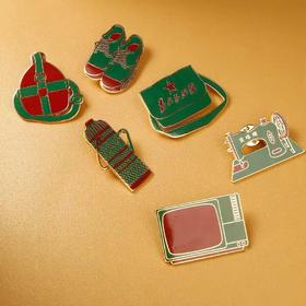 兵团老物件纪念章 原创红色文化复经典胸针 徽章 饰品