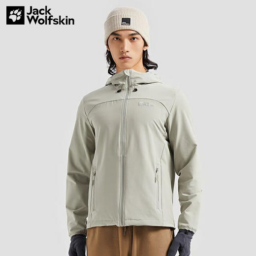 【自营】JackWolfskin/狼爪  狼爪软壳衣男23春新品防风防泼水弹力外套 5303664 商品图1