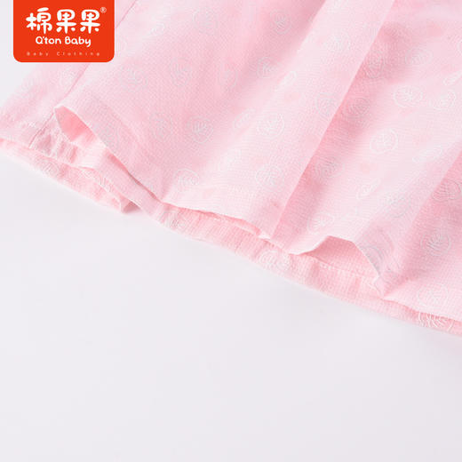 棉果果夏季新品女童女宝翻领连衣裙M222701423210 商品图3