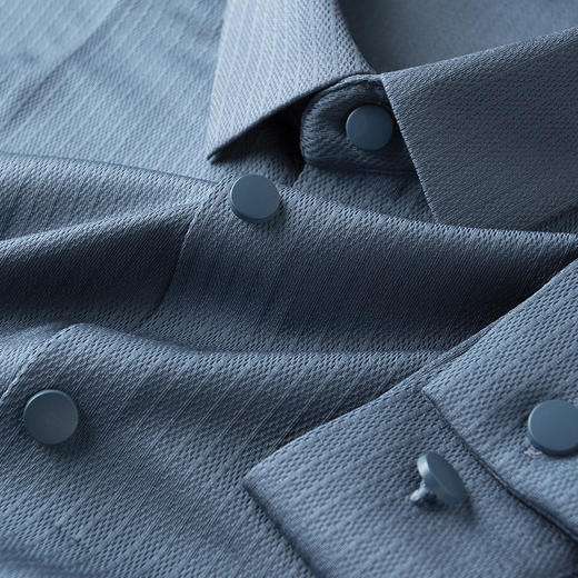 「四款配色」春秋季薄款柔软免烫无痕衬衫 男长袖修身商务休闲衬衣男士上衣 商品图8