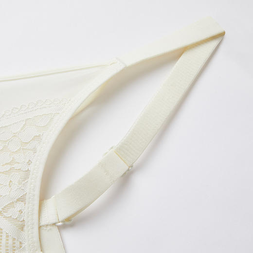 都市丽人聚拢升杯常规内衣B杯薄3/4杯蕾丝文胸三排软钢圈YB32C7 商品图11