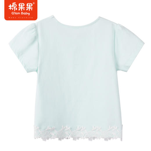 棉果果夏季新品女童女宝泡泡袖短袖T恤M222140223206 商品图1