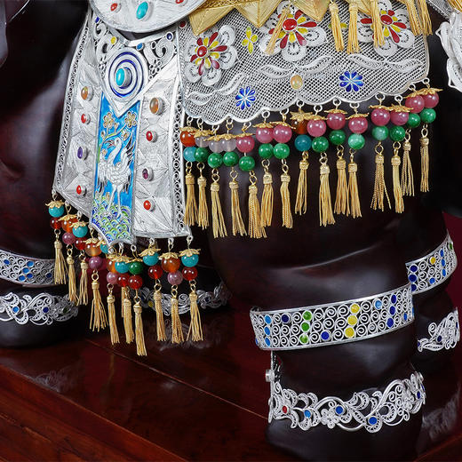 子佩集S999银手工银花丝【花丝镶嵌太平盛世】大型摆件大师工坊原创设计【TPSS】2303 商品图10