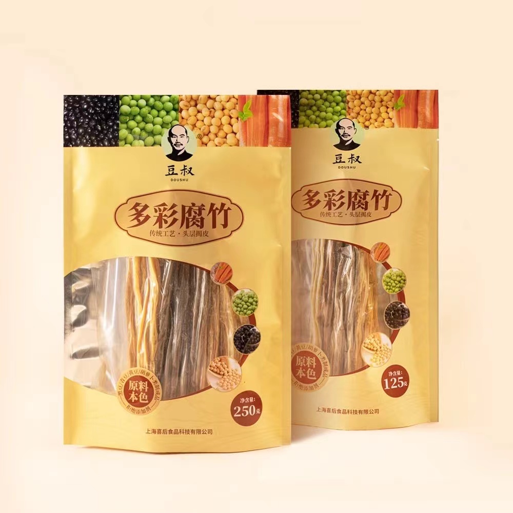 豆叔 多彩腐竹 豆中精华“豆黄金” 严选东北黑土地100%非转基因优质大豆 纯手工无添加