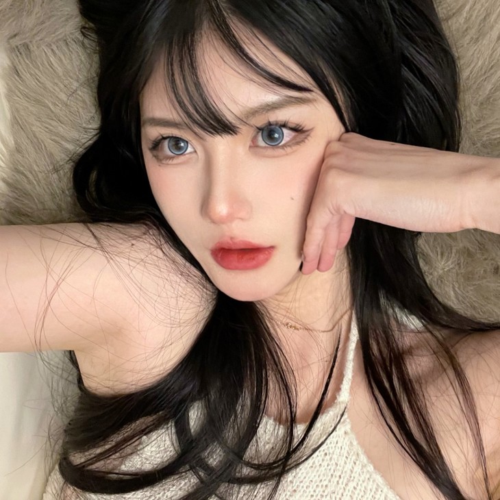 NICEKON美瞳 年抛隐形眼镜 蓝莓碎冰冰14.5mm 1副/2片 左右可不同度数 - VVCON美瞳网