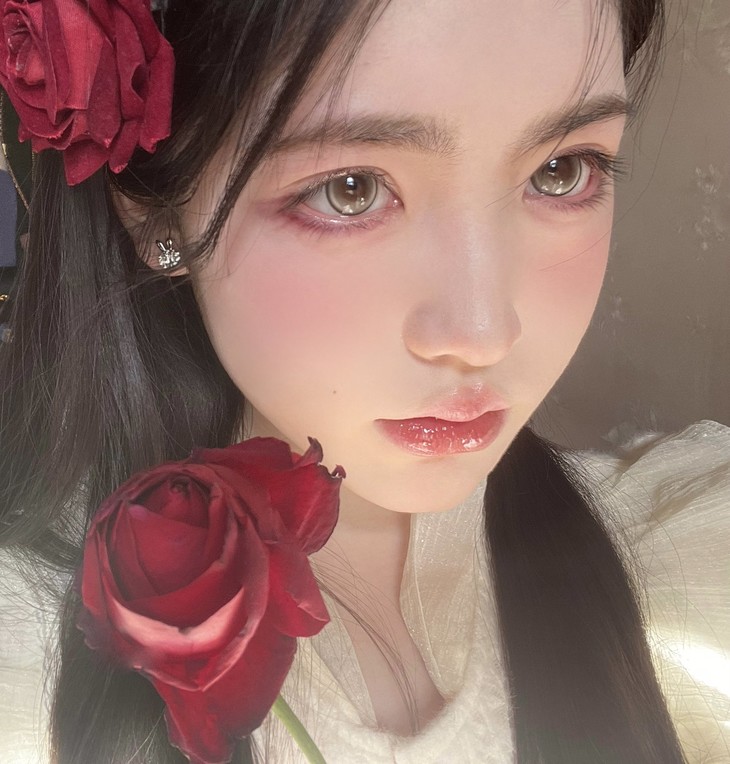 NICEKON美瞳 年抛隐形眼镜 青柠碎冰冰14.5mm 1副/2片 左右可不同度数-VVCON美瞳网24