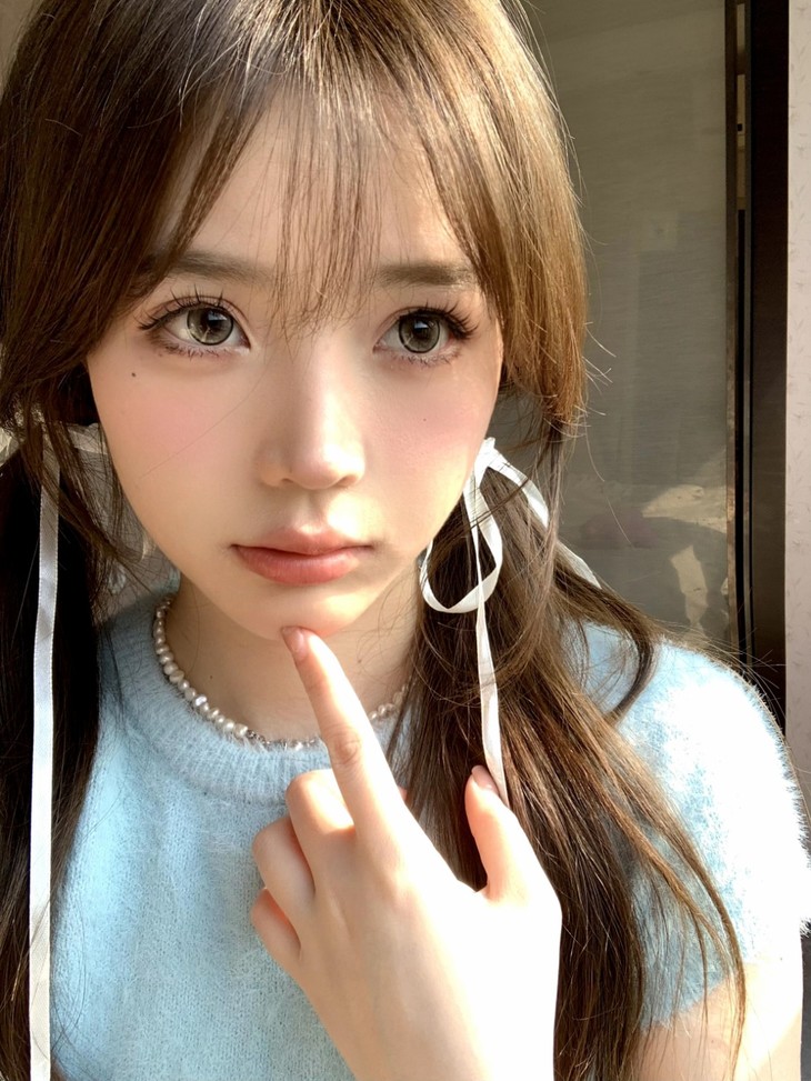 NICEKON美瞳 年抛隐形眼镜 青柠碎冰冰14.5mm 1副/2片 左右可不同度数-VVCON美瞳网15