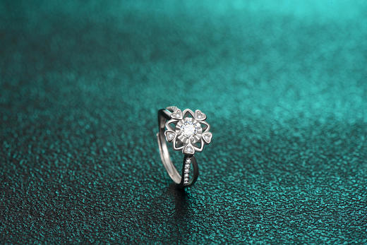 《致敬永恒》莫桑钻全系列925银戒指 商品图11