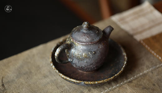 黑粗陶 高掇枝 泡茶壶 150ml 商品图2