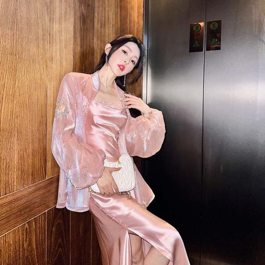 【大货捡漏，不退不换】  【春山远黛】新中式精致时尚气质国风外套&吊带裙2023新款 商品图2