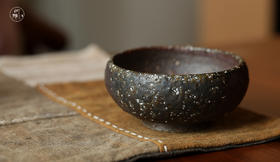 黑粗陶 普洱杯 品茗杯