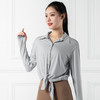 跃牌【禅语梵心系列】凉感防晒衬衫运动外套宽松长款瑜伽服F2164（不带胸垫） 商品缩略图4