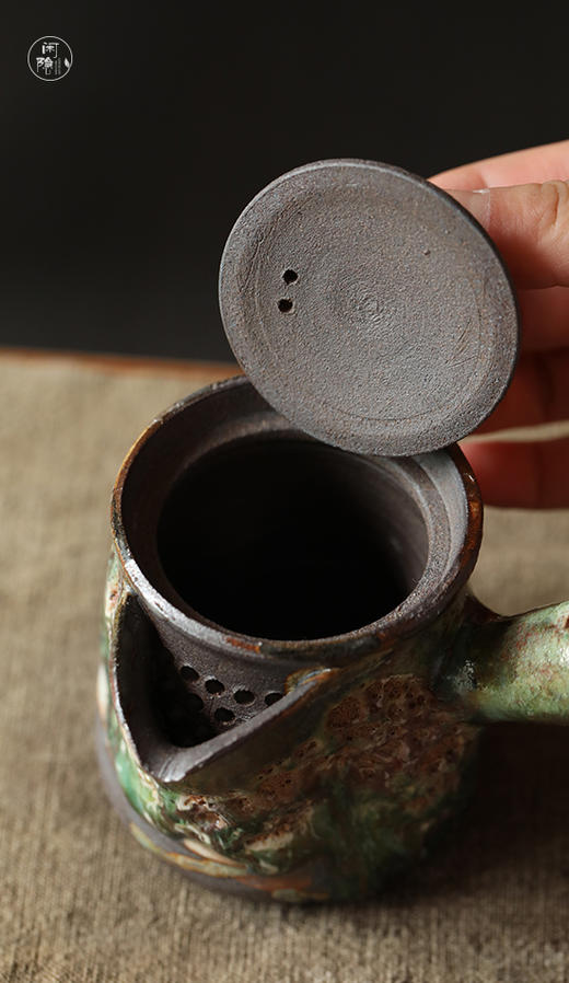 杨树 志野柴烧 侧把壶 泡茶壶 商品图4