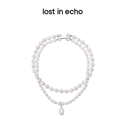 lost in echo中岛美嘉VIVIANO联名款可调节双层锁骨链珍珠项链女 商品图3