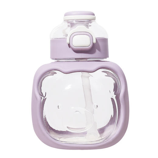 儿童带吸管塑料直饮水杯子高颜值女卡通可爱便携上学专用大肚水壶 商品图2