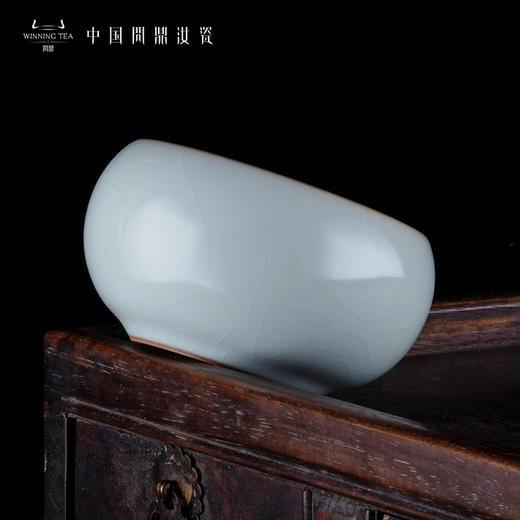 问鼎汝瓷鼎峰系列月白老款禅定杯 商品图2