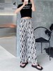 复古风阔腿裤女2023春夏秋季新时髦百搭直筒时尚减龄条纹休闲裤女 商品缩略图11