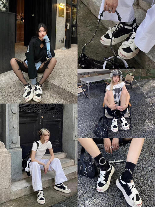 SMILEREPUBLIC丨SR开口笑帆布鞋！今年最火最潮的鞋子🖤 檀健次※徐璐※杨超越等半个娱乐圈明星的同款！羊毛流苏+蝴蝶结设计，原版加密帆布和牛皮内里，舒适度极好！ 商品图1