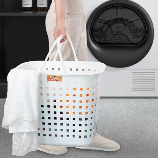 日式asvel脏衣服收纳筐浴室卫生间脏衣篮收纳篮篮子洗衣篮脏衣篓 商品图2