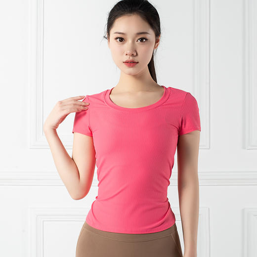 跃牌【禅语梵心系列】舒适显瘦休闲运动T恤瑜伽服F2152 （不带胸垫） 商品图10