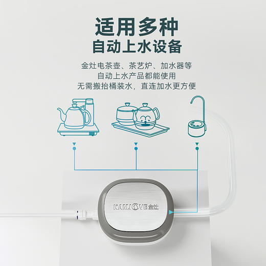 金灶 KJ-717转换器净水器减压阀桶装水净水器两用茶具通用电器 商品图3