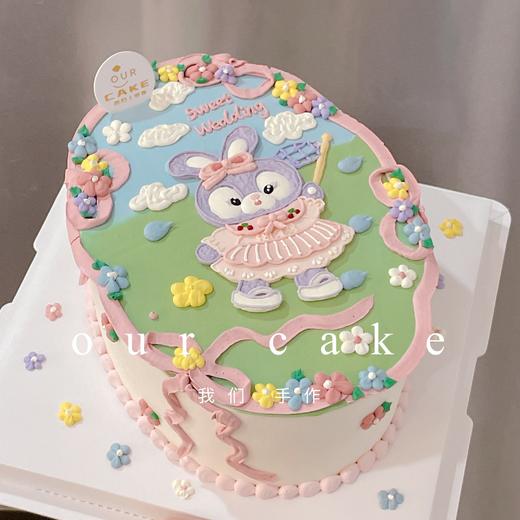 星戴露的花园椭圆形蛋糕-低糖处理无添加 商品图0