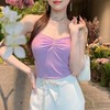 BeQueenStory【热辣甜心】时尚高级针织短款修身小抹胸背心吊带2023新款 商品缩略图2