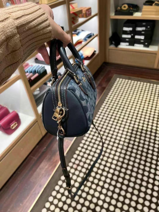 🇺🇸1499包邮！Coach mini迷你Rowan波士顿❗️❗️香布雷配色新款 商品图1