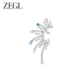 ZEGL设计师春日绽放系列彩色耳夹女无耳洞高级感耳骨夹耳环耳饰品